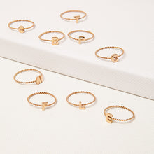 Carica l'immagine nel visualizzatore di Gallery, Anelli monogramma