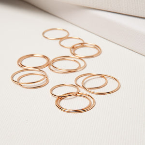 Anello sottile oro rosa – Gioielleria Saleri